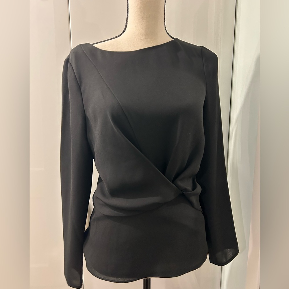 Reiss fitted black shirt